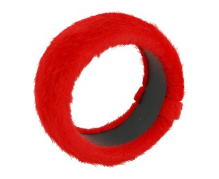 Rood pluche armband